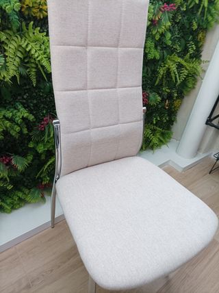 Silla Comedor Beige Moderna