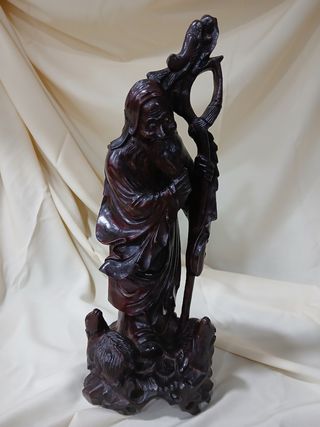 Escultura madera tallada Dios 