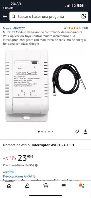 controlador de temperatura wifi