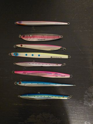 8 Jigs de pesca 100-150g