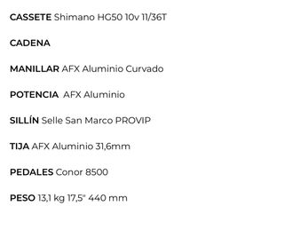 Bicicleta Conor AFX 8500 Alivio 27,5"