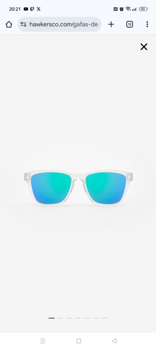 Hawkers Gafas niño transparentes