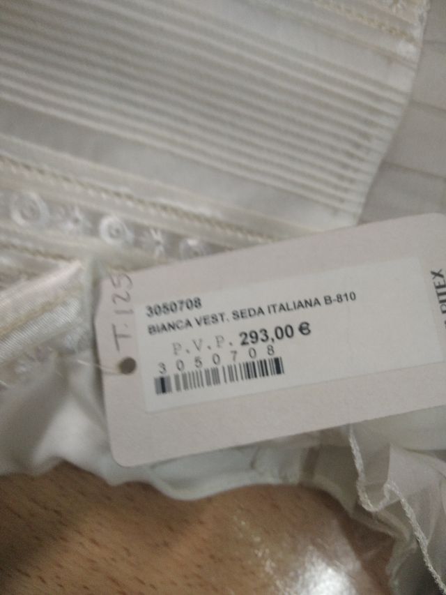 Vestido comunión niña blanco