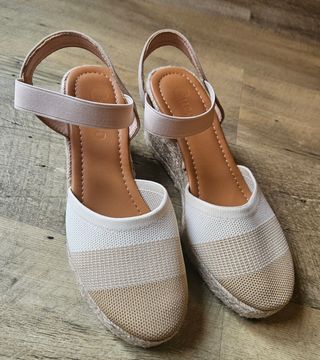 Sandalias de tela con plataforma