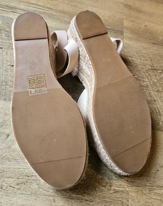 Sandalias de tela con plataforma