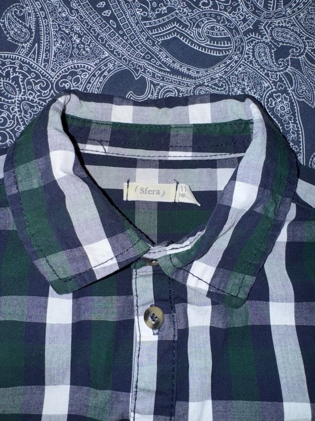 Camisa cuadros niño