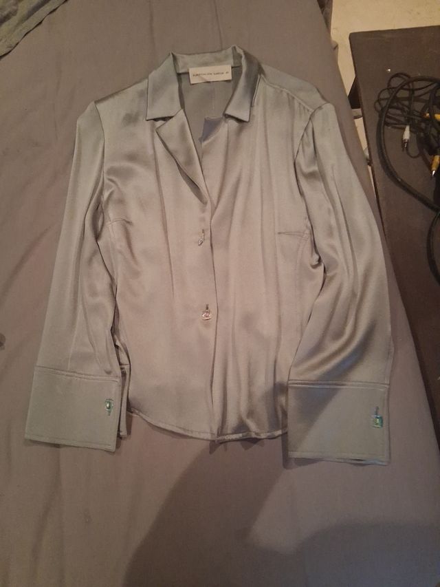 Blusa purificación García t40 turquesa 