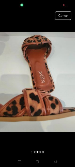 Sandalias Joalice marrón - estampado leopardo