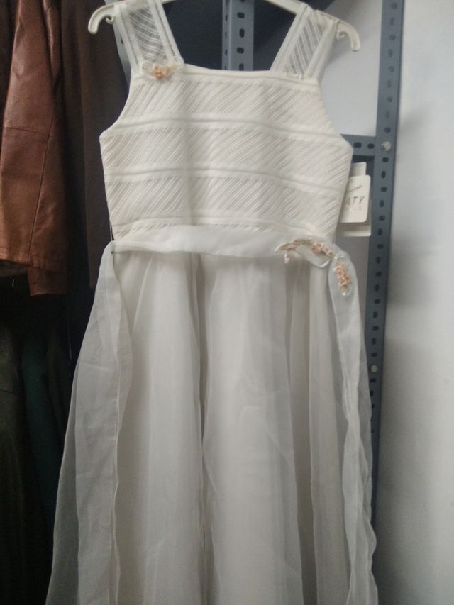 Vestido comunión niña blanco