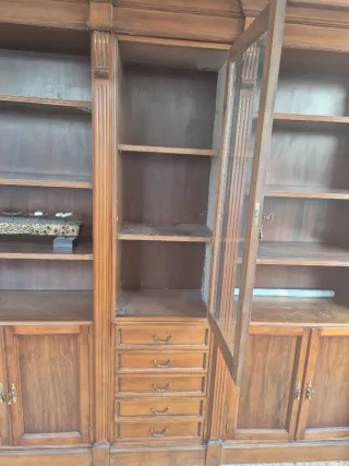 Librería madera maciza - 3 piezas