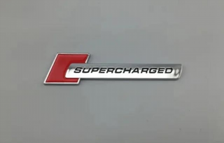 EMBLEMA ROJO SUPERCHARGED AUDI RANGE ROVER