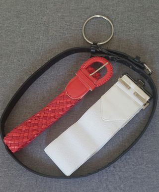 Cinturón negro , cinturon blanco y cinturon rojo