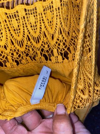 Top Amarilla Tiffosi - Talla L