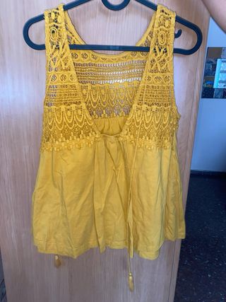 Top Amarilla Tiffosi - Talla L
