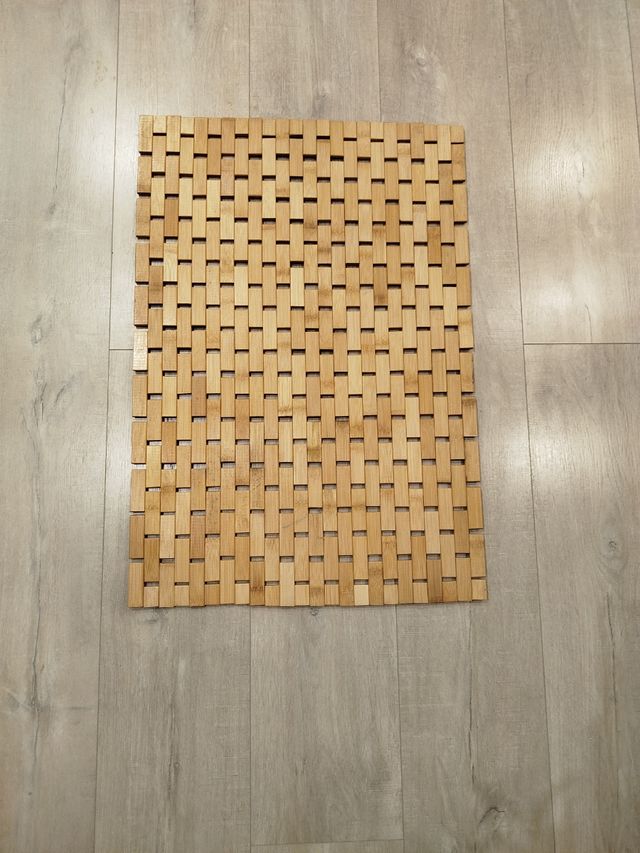 Alfombrilla baño bambú 50x70cm