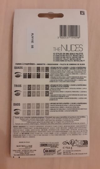 Palette occhi Maybelline The Nudes
