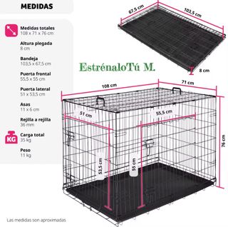 Jaula / Transpotín para Mascotas (Perros, Gatos..)