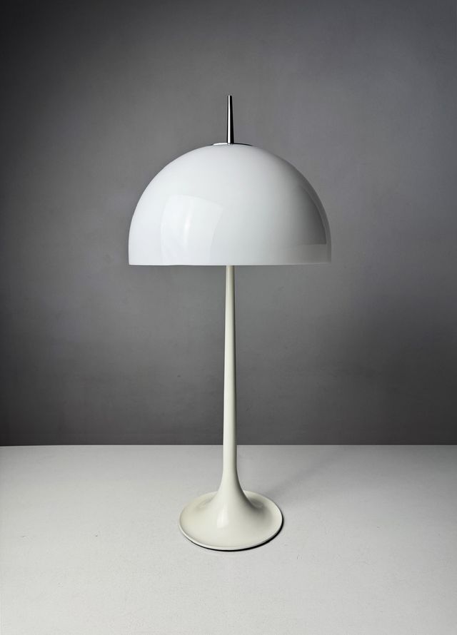 Lámpara de mesa vintage seta de Pugar 70's 