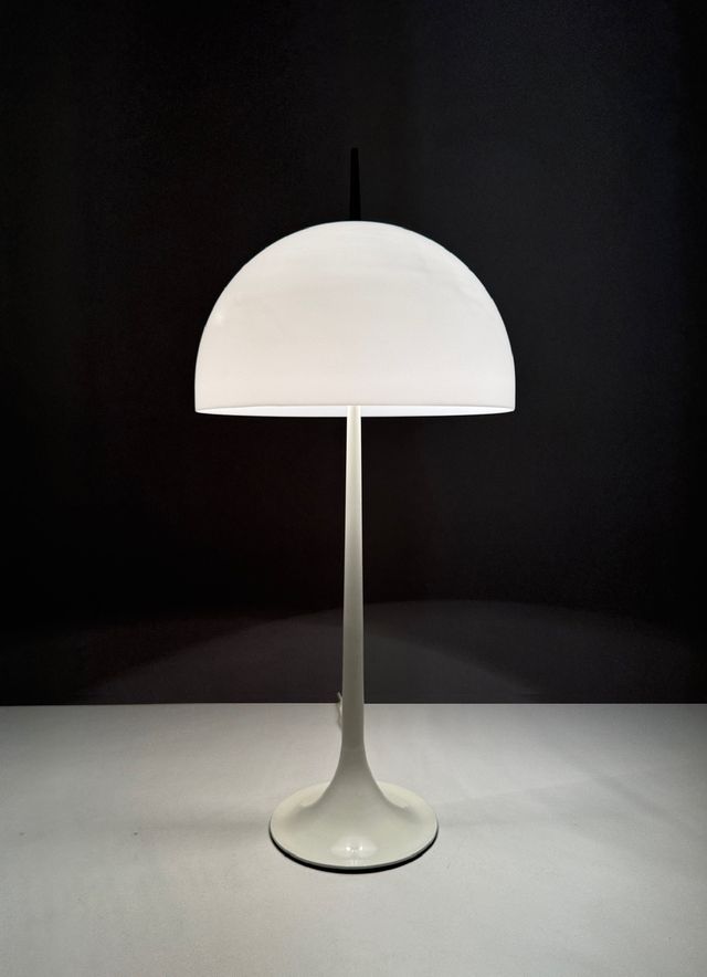 Lámpara de mesa vintage seta de Pugar 70's 