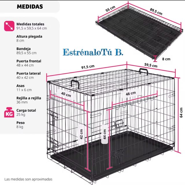 Jaula / Transpotín para Mascotas (Perros, Gatos..)