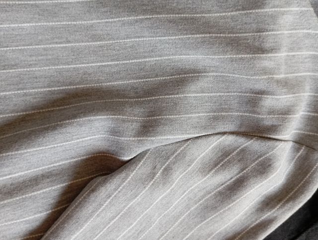 Vestido gris raya diplomática - Stradivarius