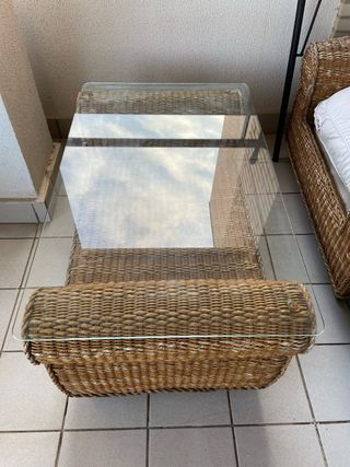 Conjunto Terraza de Sillones mimbre y mesa