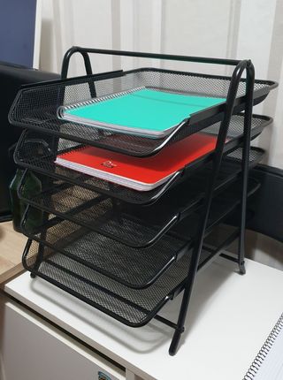 Organizador escritorio 5 baldas - metal