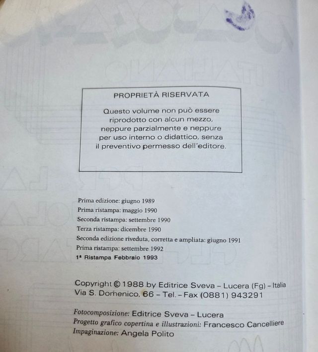 Vocabolario di italiano per scuola elementare 