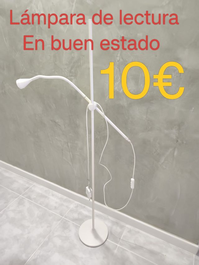 Lampara lectura Ikea blanca