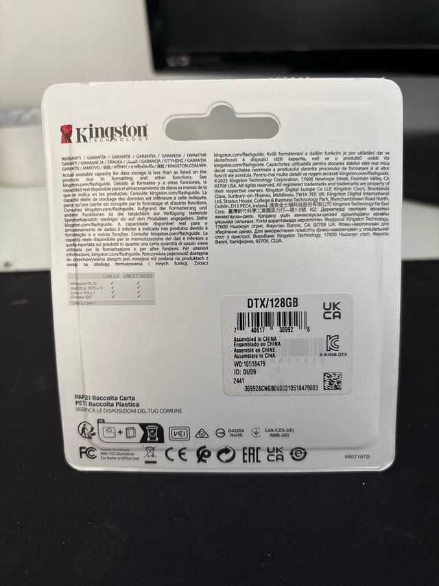 Pendrive Kingston DataTraveler Exodia 128GB