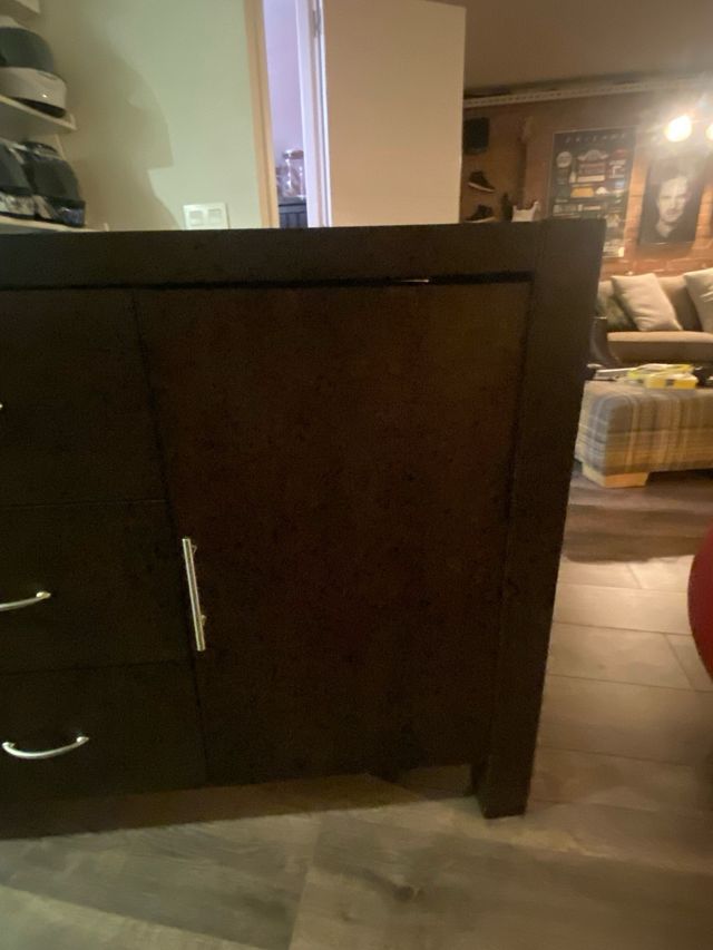 Aparador madera maciza marrón