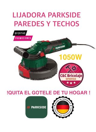 Lijadora paredes Parkside para quitar gotelé 