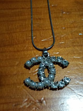 Colgante Chanel Perla Plata