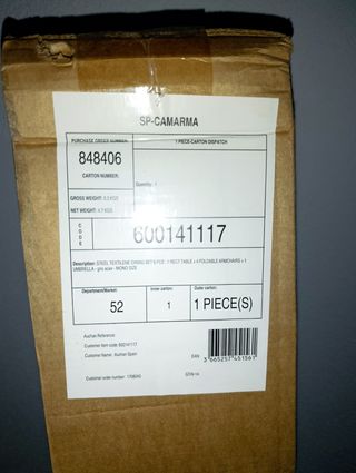 Parasol Gardenstar gris 2,7m