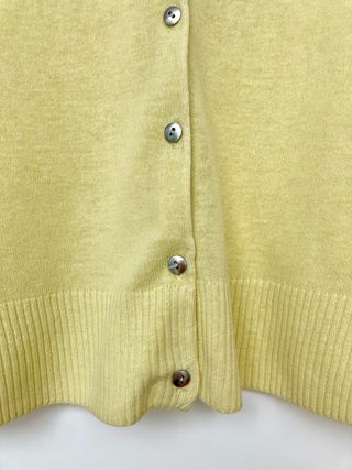 Rebeca amarilla Zara Knit algodón 100%