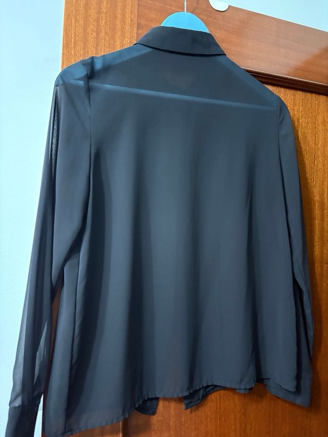 Camisa Zara negra mujer