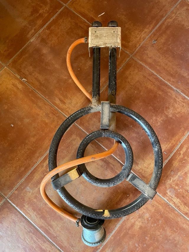 Tripé a gás de anel duplo