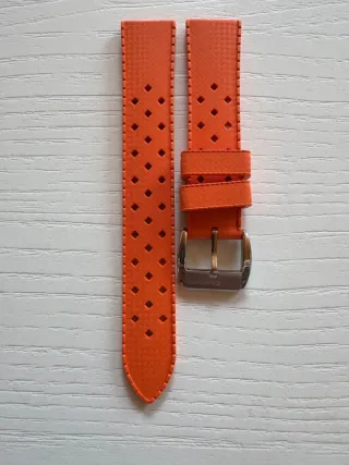 Correa reloj caucho naranja 20mm