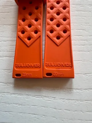 Correa reloj caucho naranja 20mm