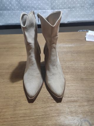 Botines Cowboy beige