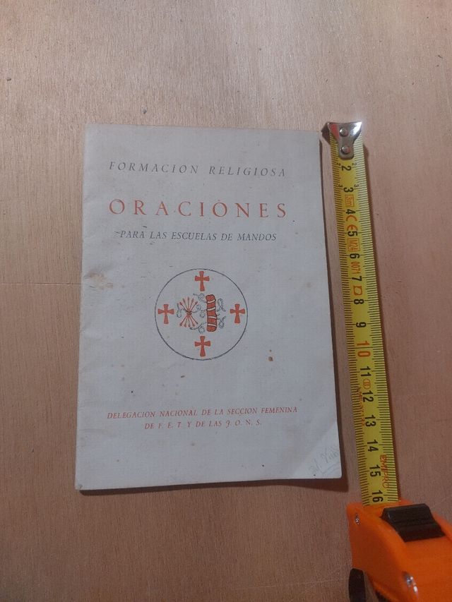 Libro librillo antiguo Falange oraciones JONS 1944