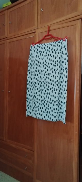 Falda blanca flores - verano