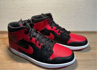 Nike Air Jordan 1 Mid - Rojo y Negro