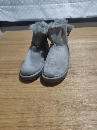 Botines grises - Piel sintética