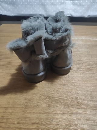 Botines grises - Piel sintética