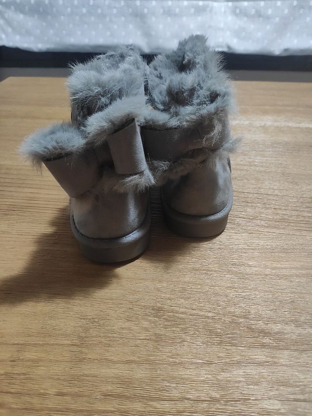 Botines grises - Piel sintética