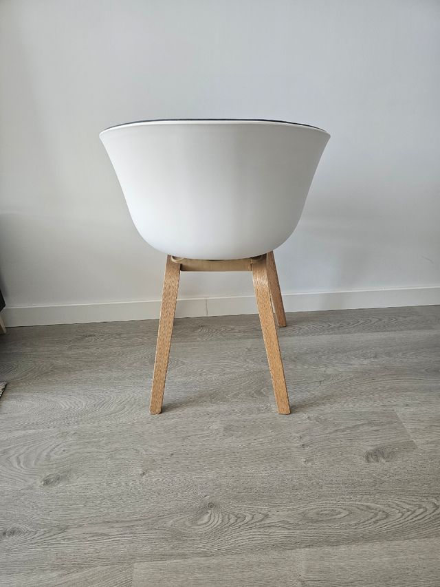 1 Silla de diseño nórdico - Gris y Blanco
