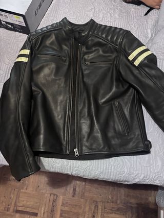 Chaqueta cuero moto vintage