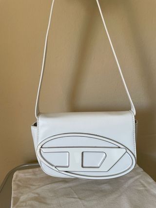 Bolso bandolera Diesel blanco