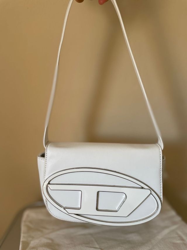 Bolso bandolera Diesel blanco